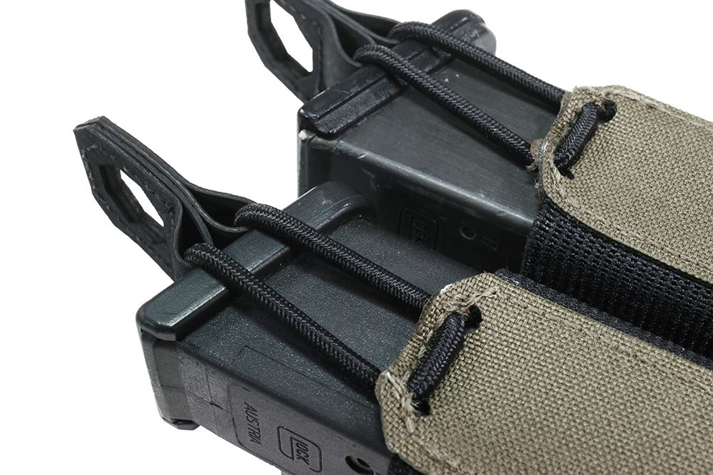 Warrior Laser Cut Double Bungee Pistol Pouch - Ranger Green - Image 2