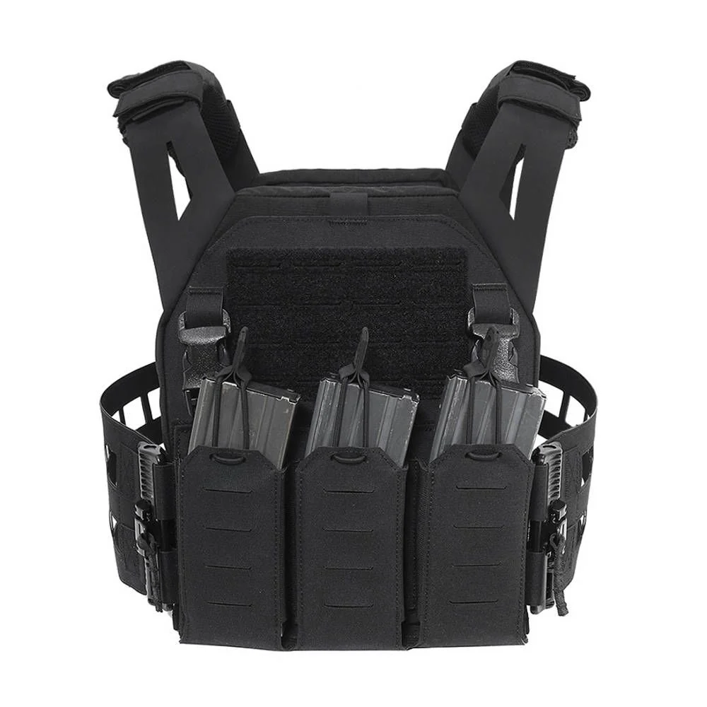 Warrior Laser Cut Low Profile Carrier V2 With Triple Bungee 5.56 Black - Image 7