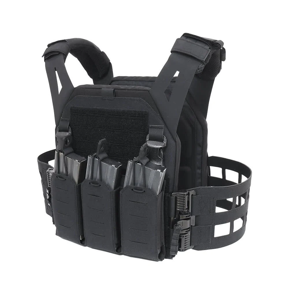 Warrior Laser Cut Low Profile Carrier V2 With Triple Bungee 5.56 Black - Image 8