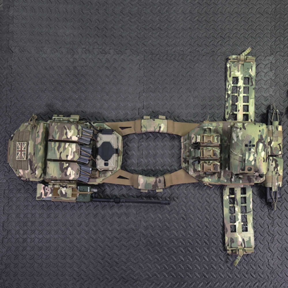 Warrior Laser Cut Low Profile Carrier V2 With Triple Bungee 5.56 MultiCam - Image 3