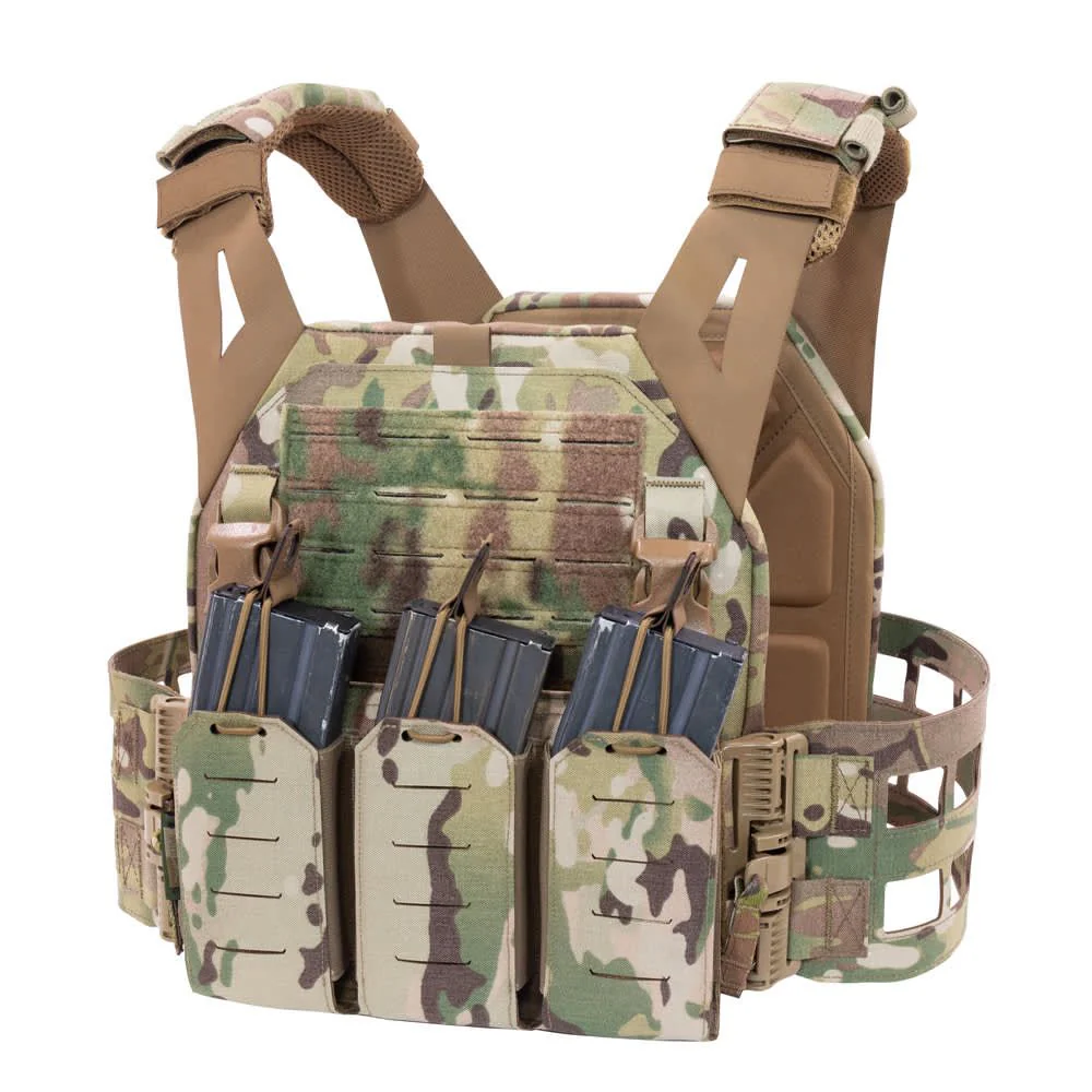 Warrior Laser Cut Low Profile Carrier V2 With Triple Bungee 5.56 MultiCam - Image 8
