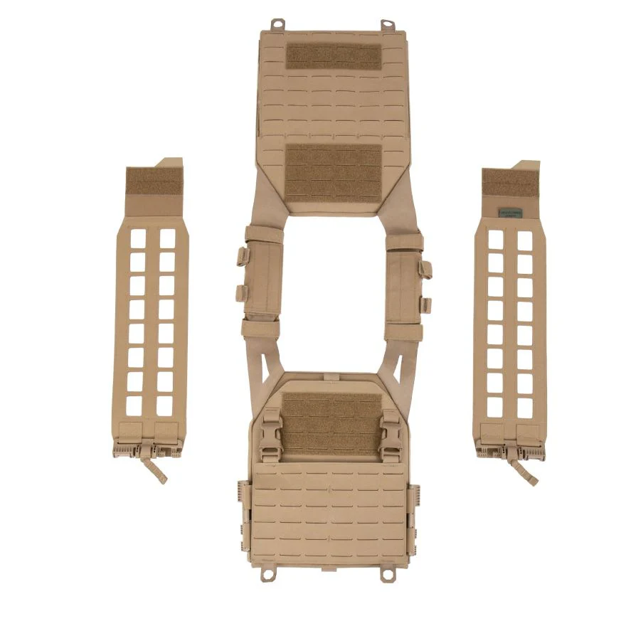 Warrior Laser Cut LPC V2 Low Profile Plate Carrier with Ladder Sides and DFP Kangaroo Pouch with Triple 5.56 Inserts - Image 3