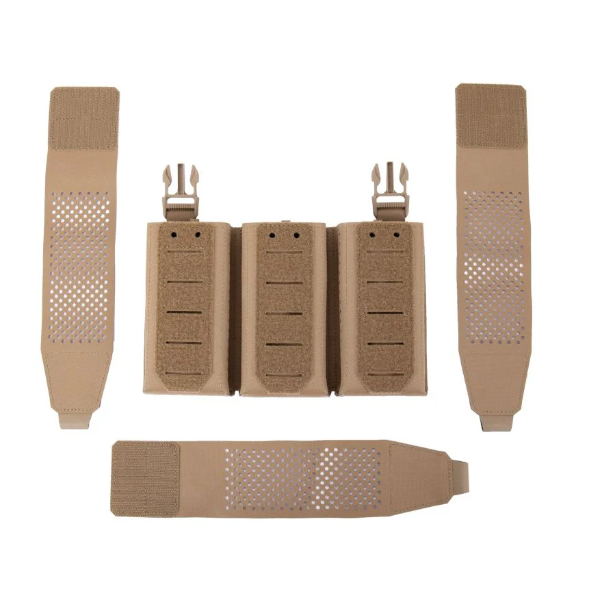 Warrior Laser Cut LPC V2 Low Profile Plate Carrier with Ladder Sides and DFP Triple Adaptive Mag Pouch & 5.56 Triple Inserts - Image 8
