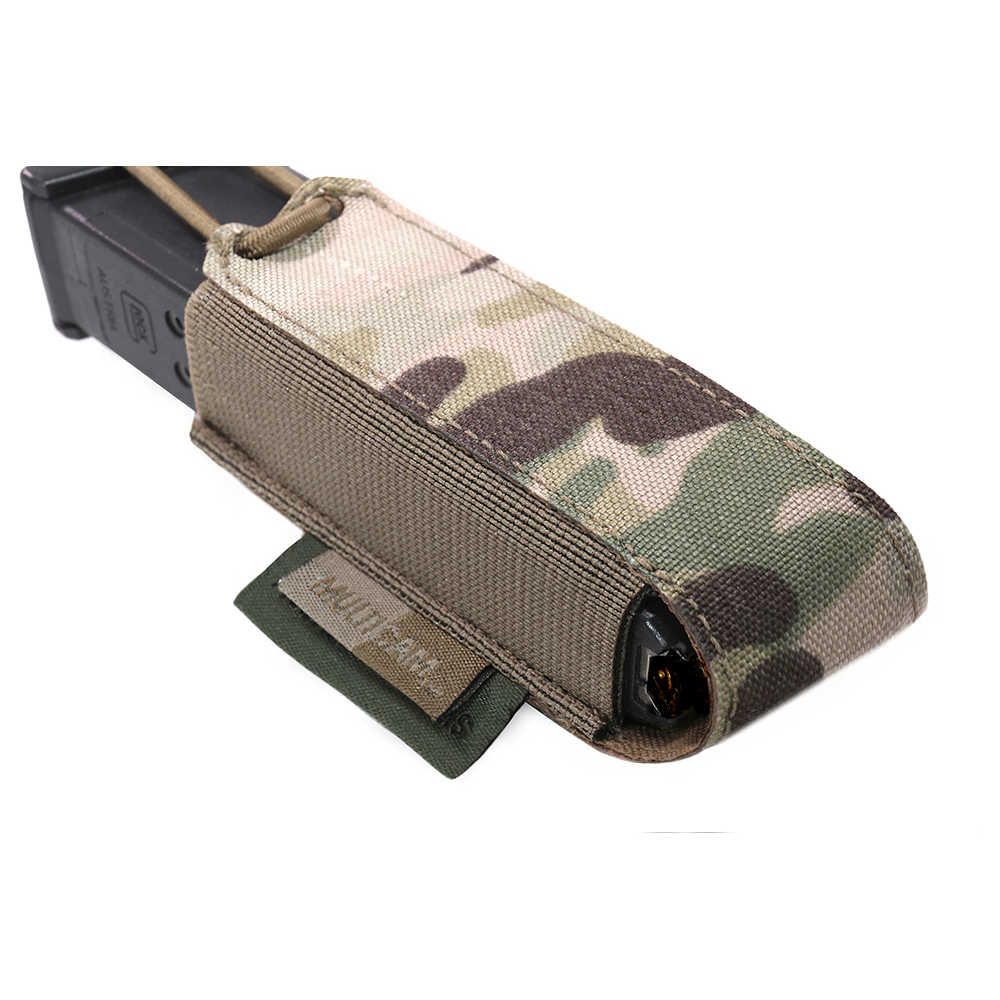 Warrior Laser Cut Single Bungee Pistol Pouch - MultiCam - Image 3