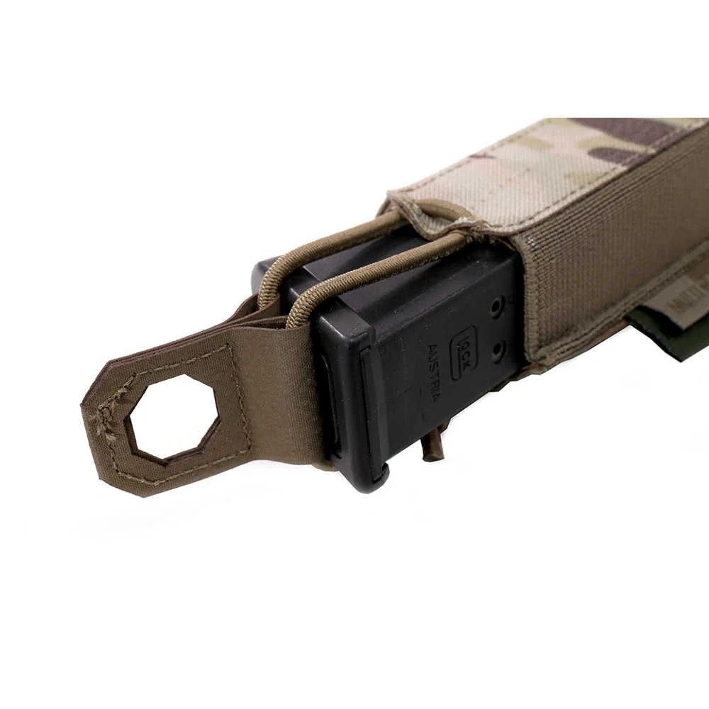 Warrior Laser Cut Single Bungee Pistol Pouch - MultiCam - Image 4