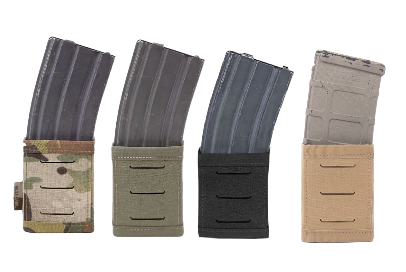 Warrior Laser Cut Single Snap Mag Pouch 5.56mm Short - Multicam