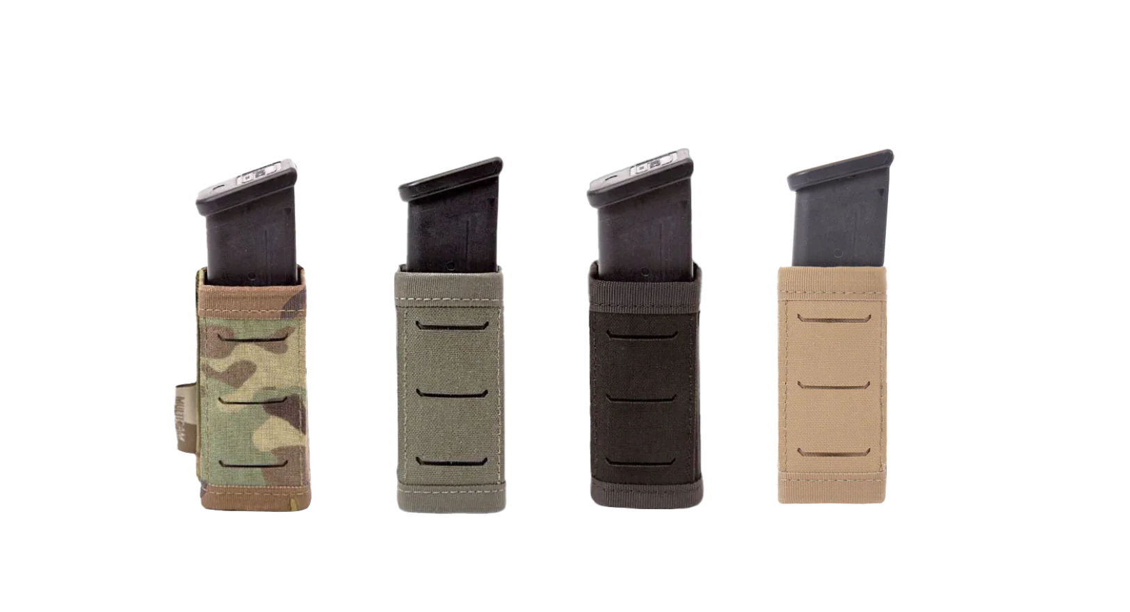 Warrior Laser Cut Single Snap Mag Pouch 9mm Short - Multicam