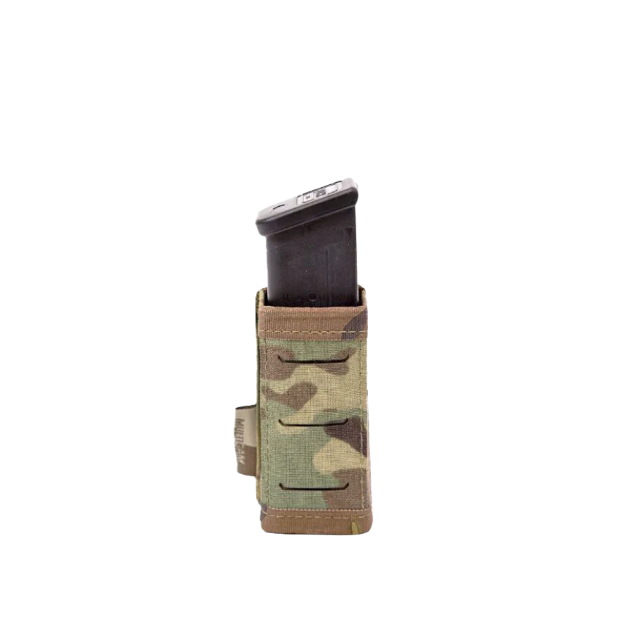 Warrior Laser Cut Single Snap Mag Pouch 9mm Short - Multicam - Image 2