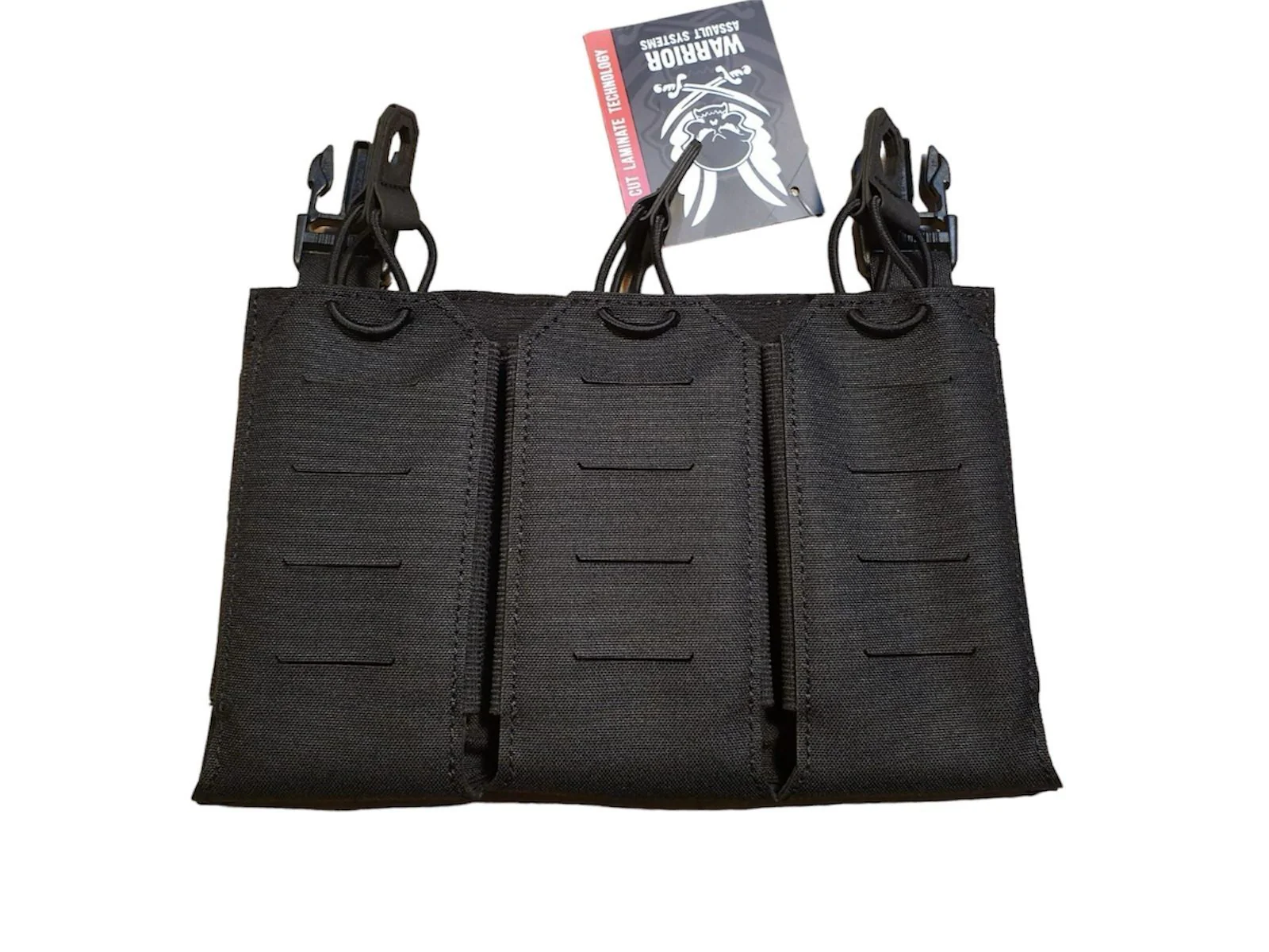Warrior Laser Cut Triple Bungee 5.56 Panel - Black