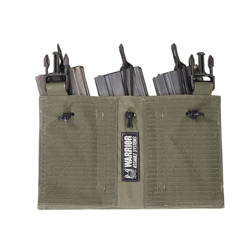 Warrior Laser Cut Triple Bungee 5.56 Panel - Ranger Green - Image 3