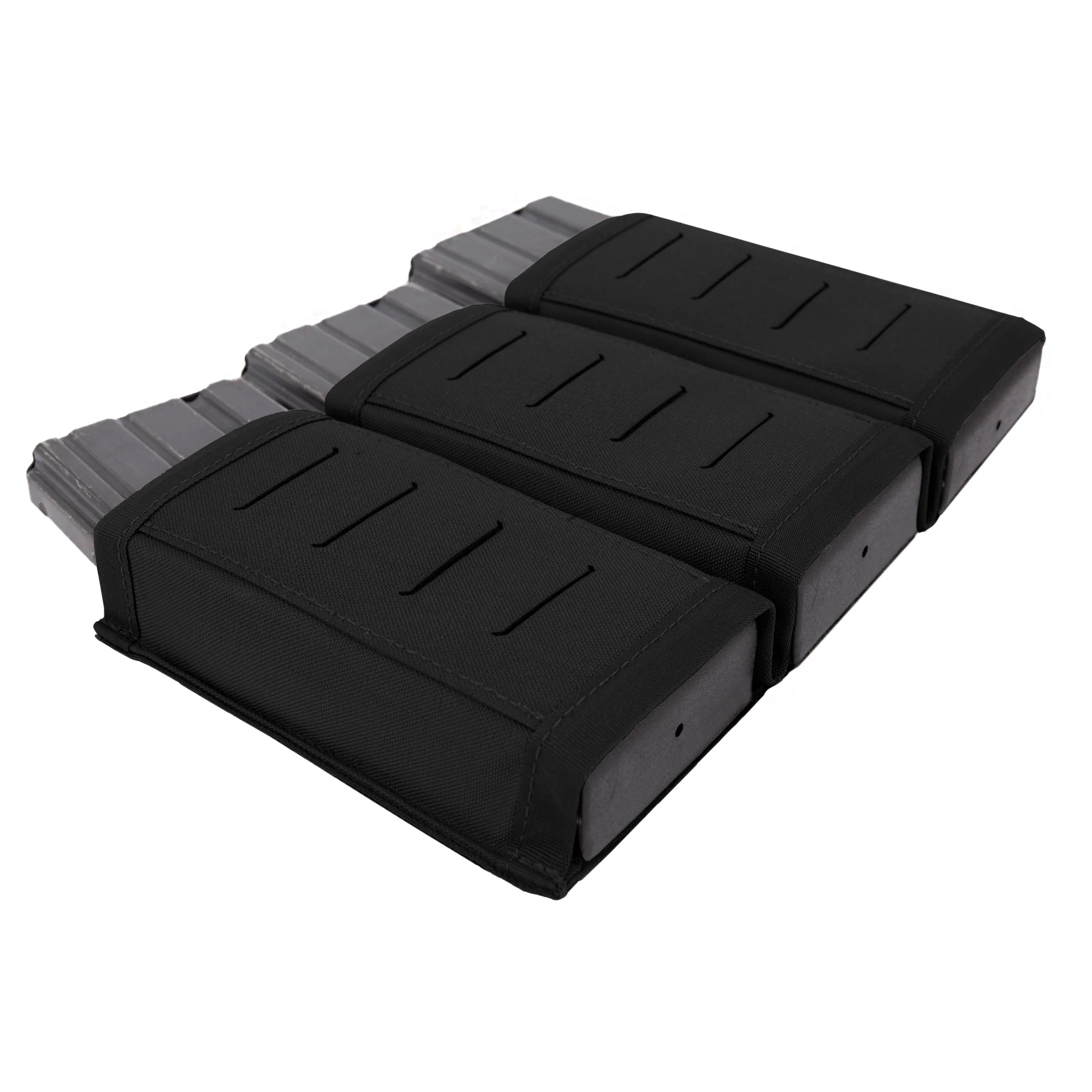 Warrior Laser Cut Triple Snap Mag Pouch - Black - Image 3