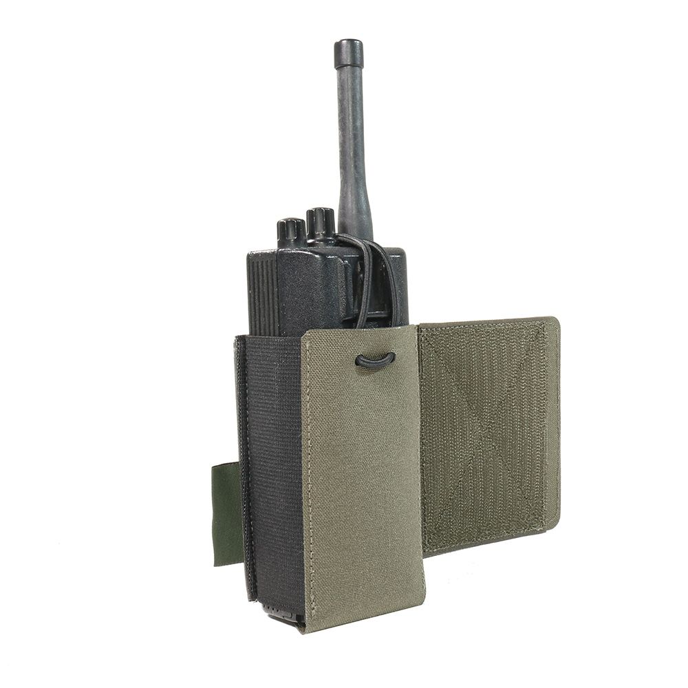 Warrior Laser Cut Wing Velcro Adjustable Radio Pouch Left Side Ranger Green - Image 2