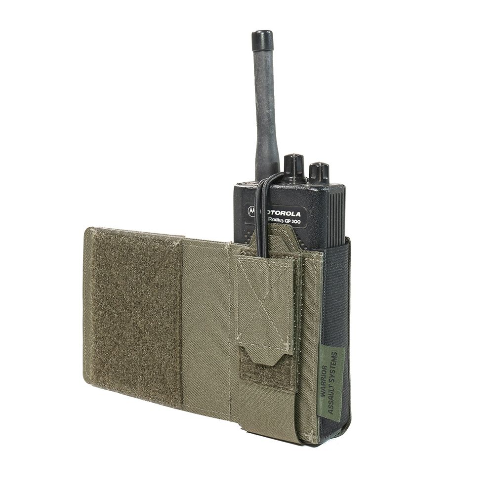 Warrior Laser Cut Wing Velcro Adjustable Radio Pouch Left Side Ranger Green - Image 3