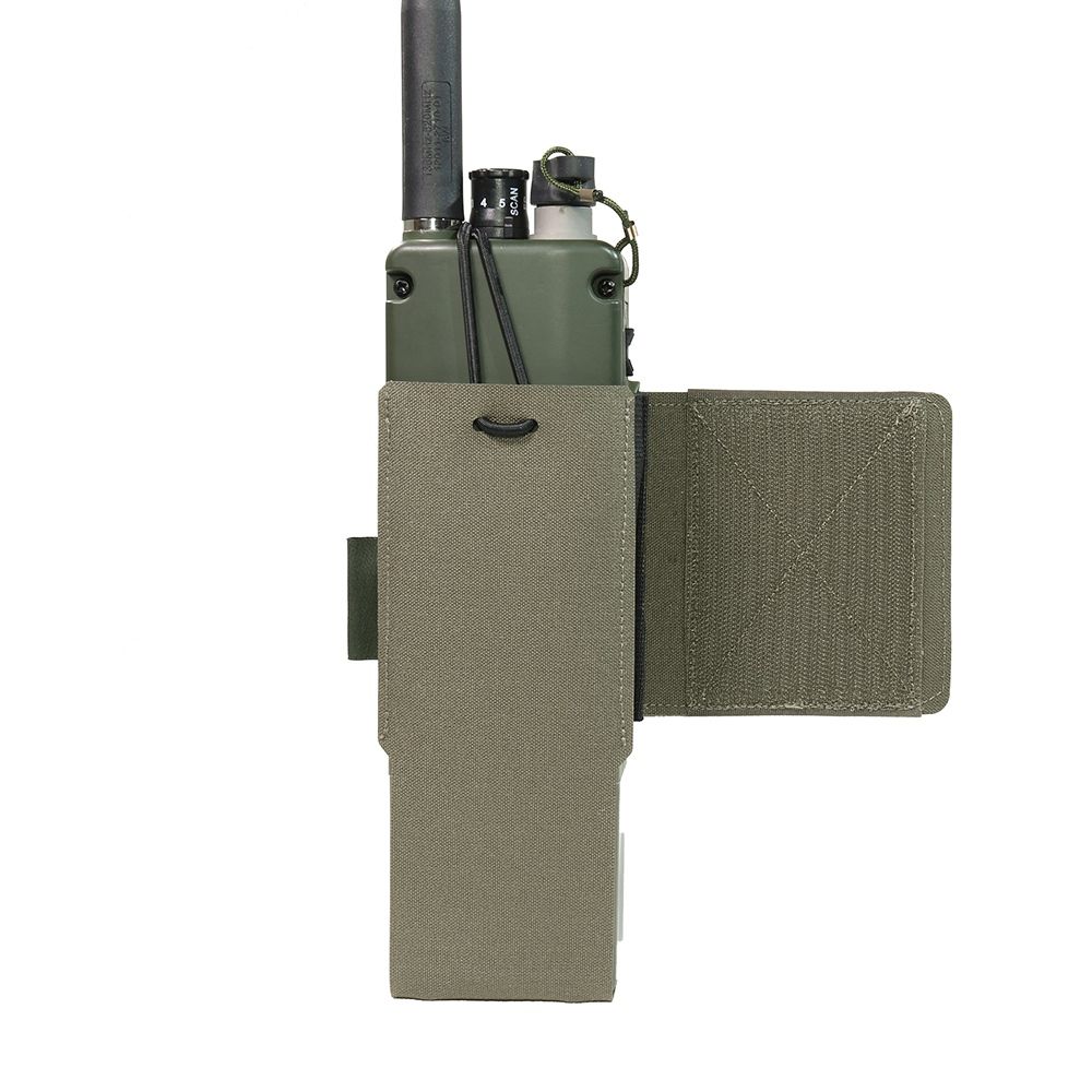 Warrior Laser Cut Wing Velcro MBITR/Harris Radio Pouch - Ranger Green - Image 5