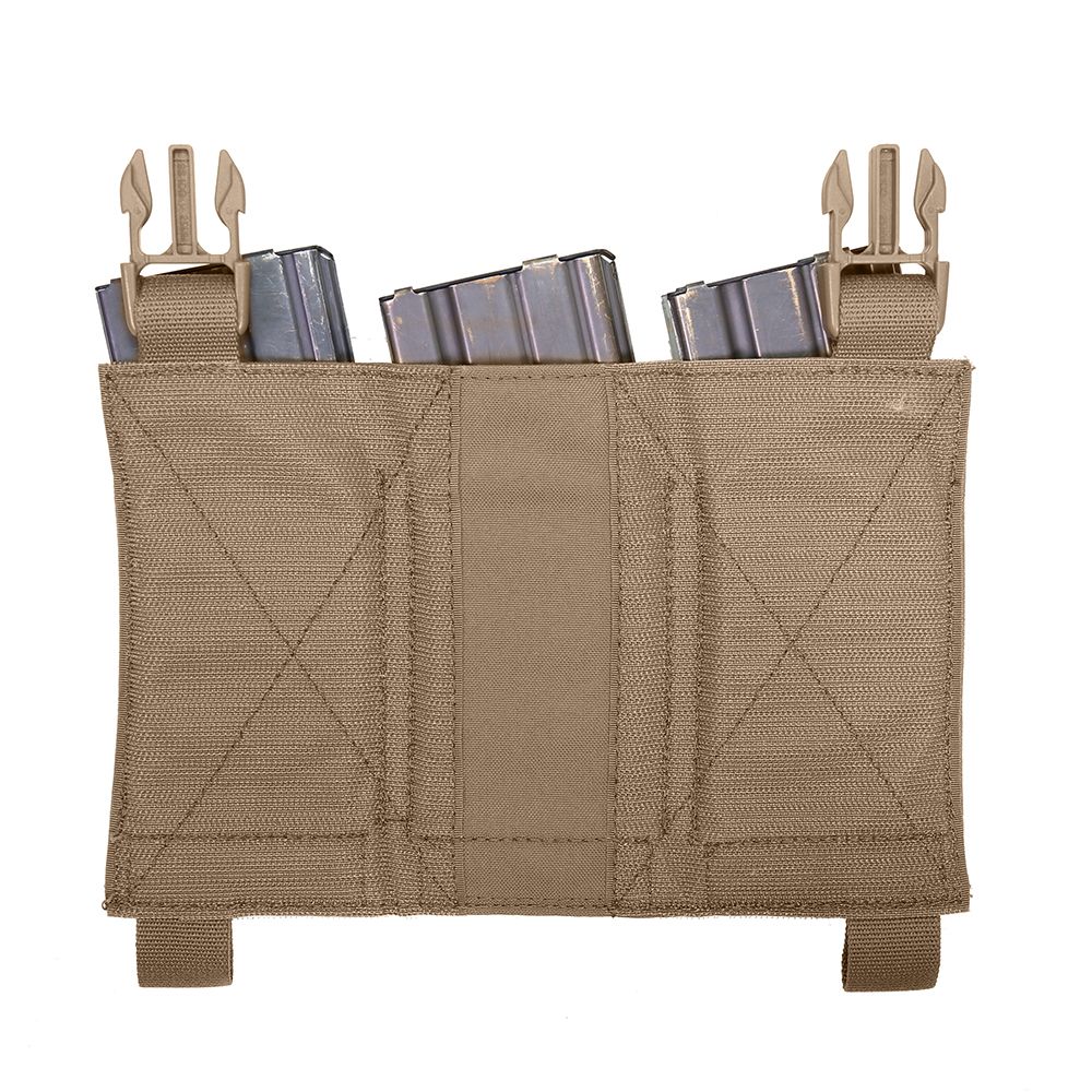 Warrior Removable Triple Elastic Mag Pouch Coyote Tan - Image 2