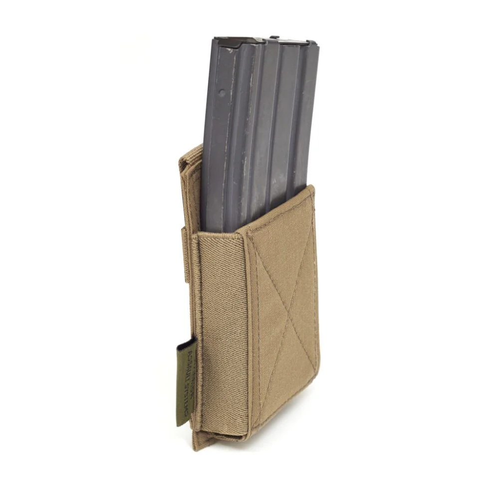 Warrior Single Elastic Mag Pouch Coyote Tan - Image 2