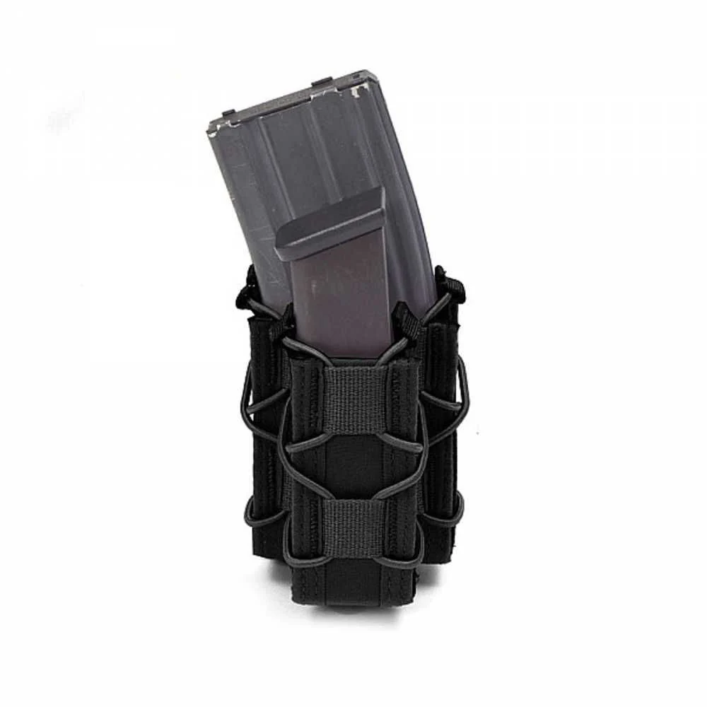 Warrior Single Quick Mag With Single Pistol Pouch - Black