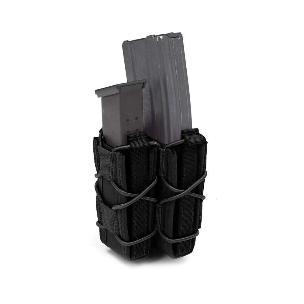 Warrior Single Quick Mag With Single Pistol Pouch - Black - Image 4