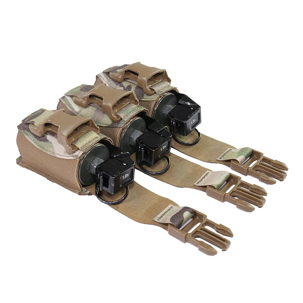 Warrior Laser Cut Triple 40mm Flash Bang Pouch – MultiCam - Image 6