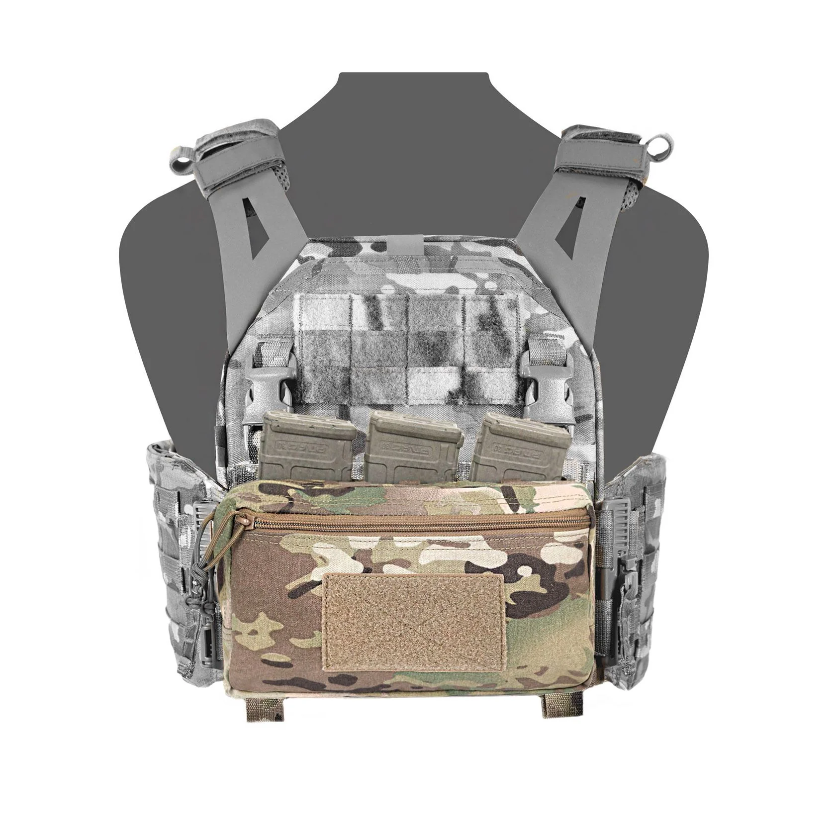 Warrior Triple Snap Mag Utility Pouch - Multicam - Image 9